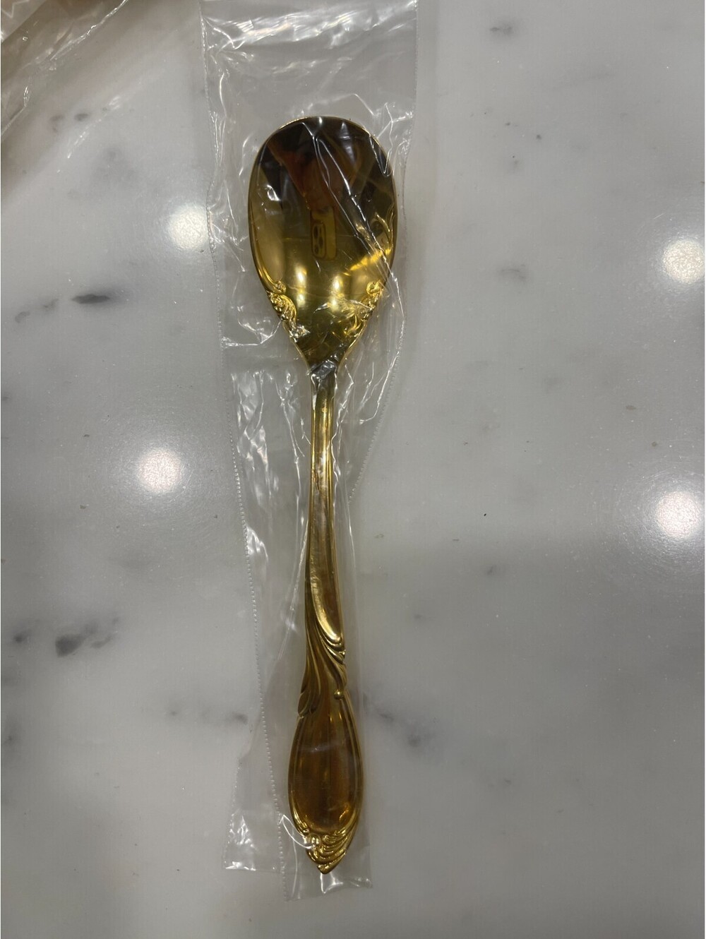 New Yamazaki Japan Cache Gold 24K Gold Plated Sugar Spoon